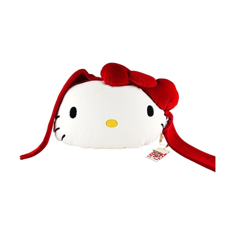 THE BEAST野獸派 Hello Kitty × tbh 二合一法蘭絨 蝴蝶結抱枕毛毯兩用【情人節禮物】 9