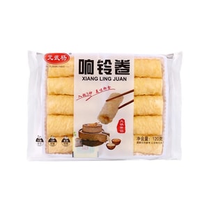 Golden Fried Tofu Skin Rolls (Xiangling Juan) 120g - Dried Tofu Sheets for Hot Pot Luosifen & Spicy Hot Pot
