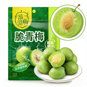 Liuliu Plum Crisp Green Plums Sweet and Crunchy Plums Relieve Greasiness Green Plums 390g【3 Large Packs】 Plum Fruit Preserves 【Liuliu Plum Major Brand Specialist in Plums】
