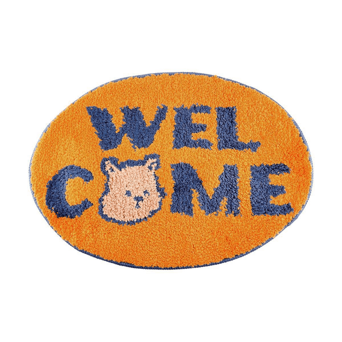 마이 버디 타원 발매트 welcom 60×40cm