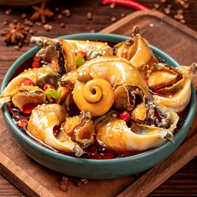 【Authentic Conch Meat Seafood】Large Conch Meat 100g*2 Can, Sliced Conch Meat, Side Dish, Snack With Alcohol, Seafood Snack, Canned, Ready To Eat 6