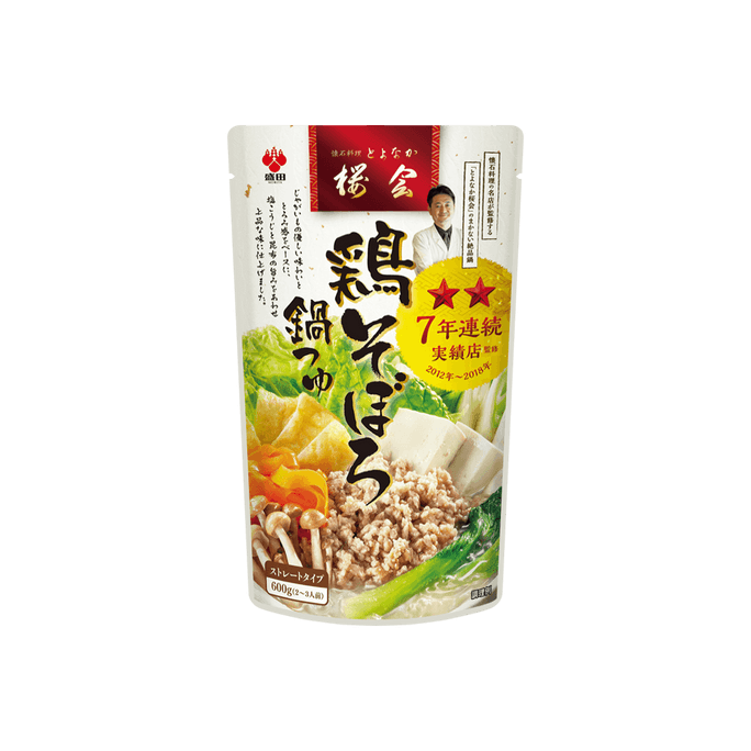 Tori Soboro Nabe Tsuyu - Minced Chicken Hot Pot, Serves 2-3, 21.16oz