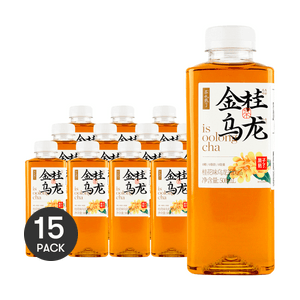 果子熟了 金桂乌龙 桂花味乌龙茶饮料 500ml*15【15瓶装】【无糖】
