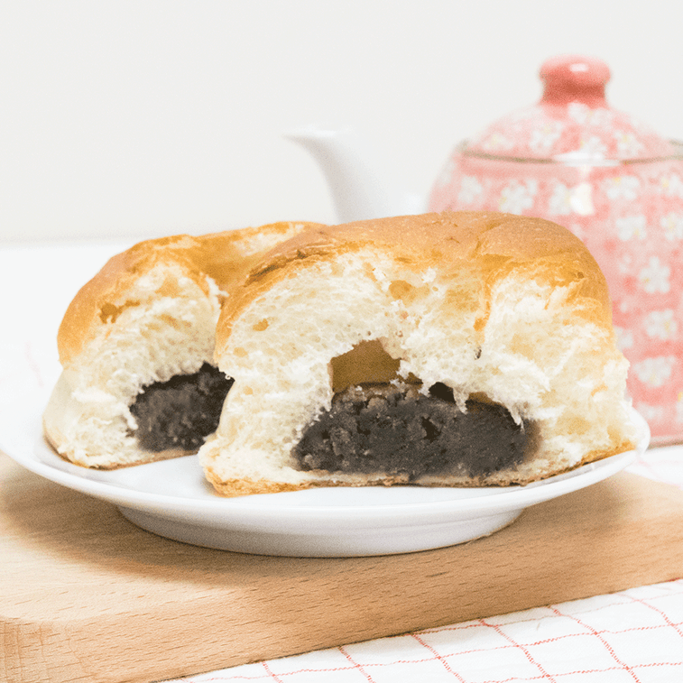 Natural Yeast Baked Wheat Bread ,Japanese Dessert,Sweet Mashed Red Bean Paste,2.82 oz*6【6 Pack】 3