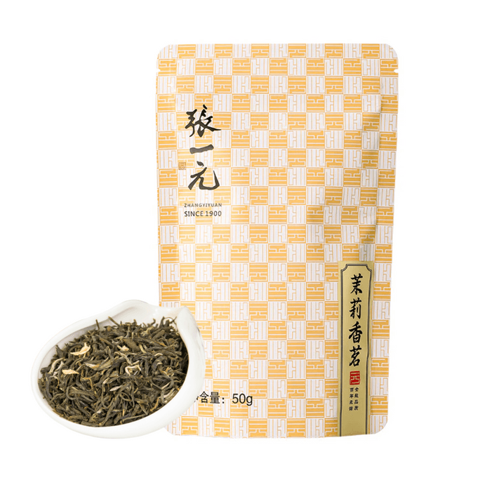 Zhang Yiyuan Tea ジャスミン茶 (香りのお茶) 強い香りの袋 50g