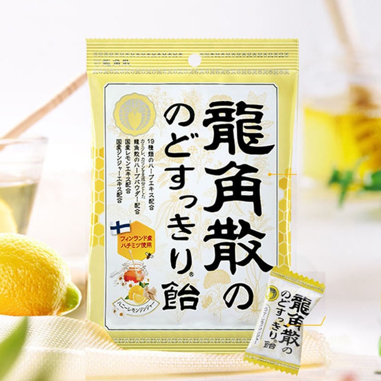 Made in Japan Ryukakusan lozenges candy Honey Lemon Ginger Flavor