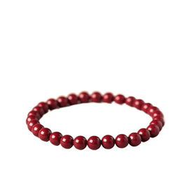 Cinnabar Bracelet New Chinese Ping An Nafu Purple Gold Sand 6mm * 1 Piece