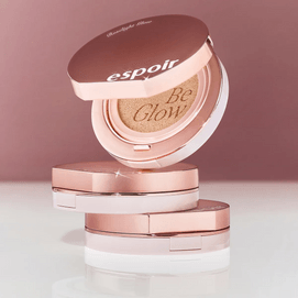 韩国ESPOIR艾丝珀 专研晶透沁润水光肌持久粉底气垫套盒 SPF42 / PA+++ 一正一替 #21 象牙白/自然偏白 附赠梳子钥匙扣挂件【玫瑰光泽限定版】