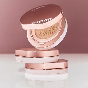 Be Glow Volume Cushion Foundation, with Refill, #Ivory - with Comb Keyring【Roselight Glow Collection】