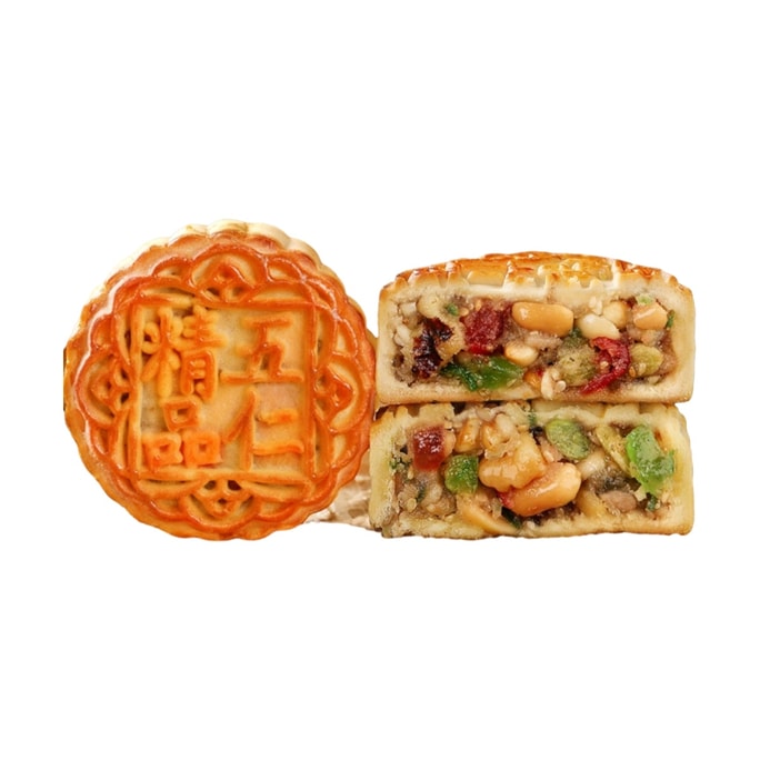 【中国直送】日月家 五穀月餅 伝統工芸 個包装 100g×5個