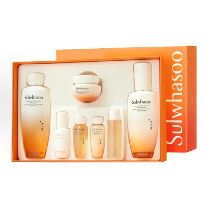 Essential Comfort Water & Emulsion Kit (7-Piece Set) - Firming · Hydrating · Repairing