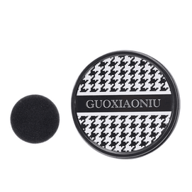 【中国直邮】郭小妞 化妆眼影刷干洗海绵清洁盒鼻影修容便携懒人洗刷子工具千鸟格化妆刷清洁铁盒*1件