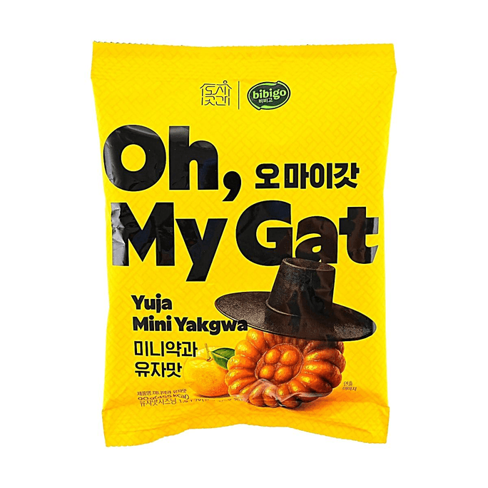 미니 약과, 꿀 페이스트리, 유자맛, 96g (3.17oz) 【한국 전통 과자】 【부드럽고 쫄깃하고 달콤한 맛】