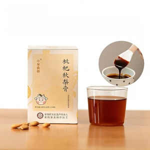 [중국 직배송] 리틀 쉽 포레스트 비파 & 배 시럽, 어린이용 상큼하고 건강한 농축 과일 주스 음료, 배 10g*10개입