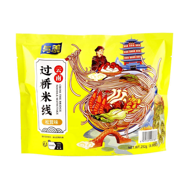 与美 云南过桥米线 速食米粉 松茸味 252g
