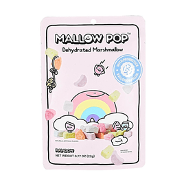 Mallow Pop Rainbow  Dehydrated Marshmallow With Probiotics 0.77 oz