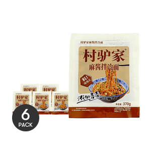 참깨 비빔면, 13.05 oz *6【6팩】【6가지 재료 풍부한 참깨 소스】