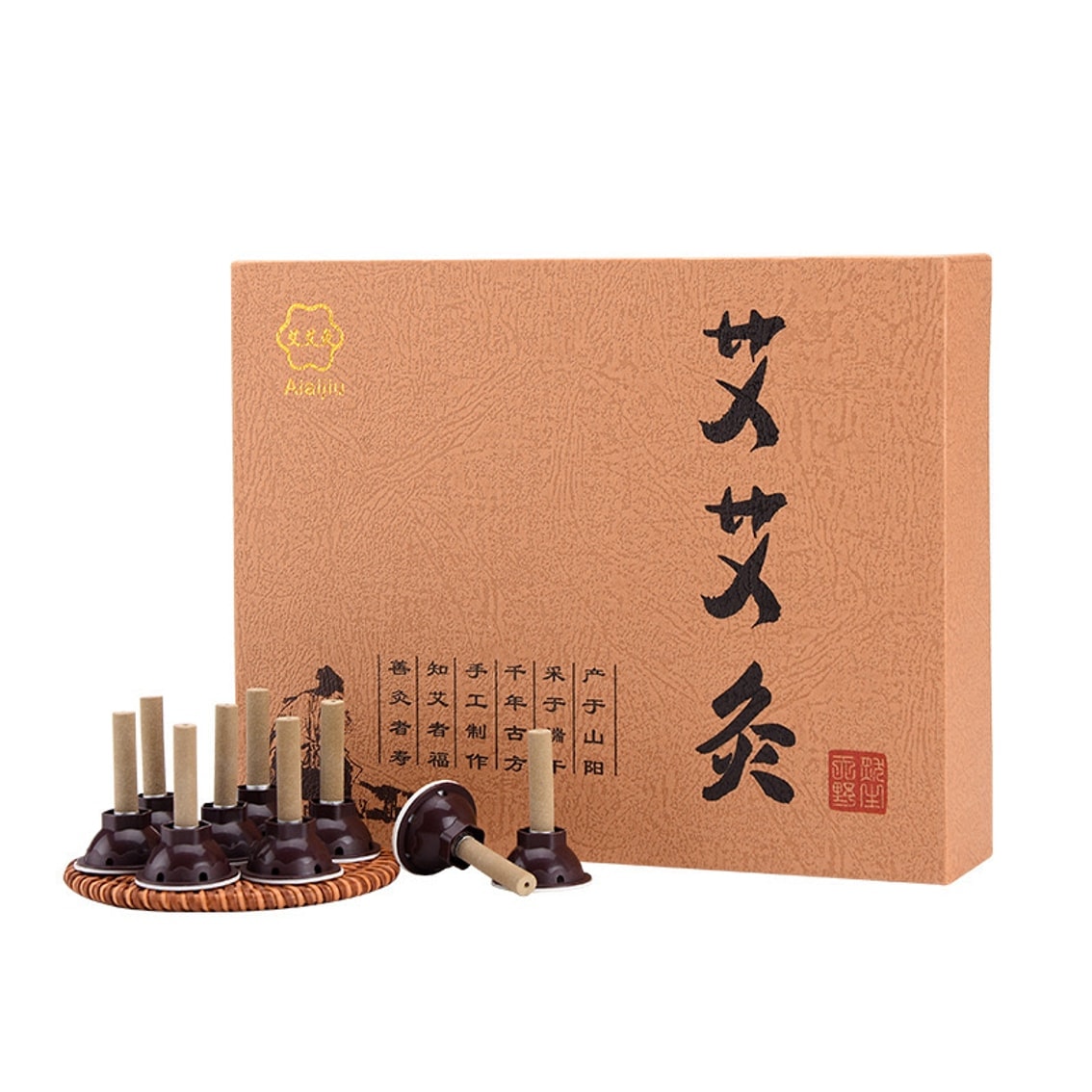 【中國直效郵件】 艾艾灸 五年陳 60組艾灸 千禧年古法艾灸 直達穴位 家中常備提高免疫力 選用陳年艾葉艾草