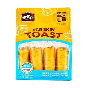 Egg Crust Roll Toast Bread Original Flavor, 10.58 oz【Nutritious Breakfast Bread】