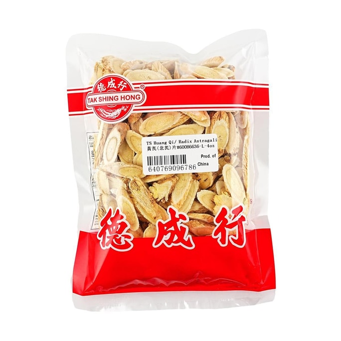 Deshengxing Astragalus Membranaceus 슬라이스(Bei Qi/Huang Qi), L 등급(#60086636), 4온스