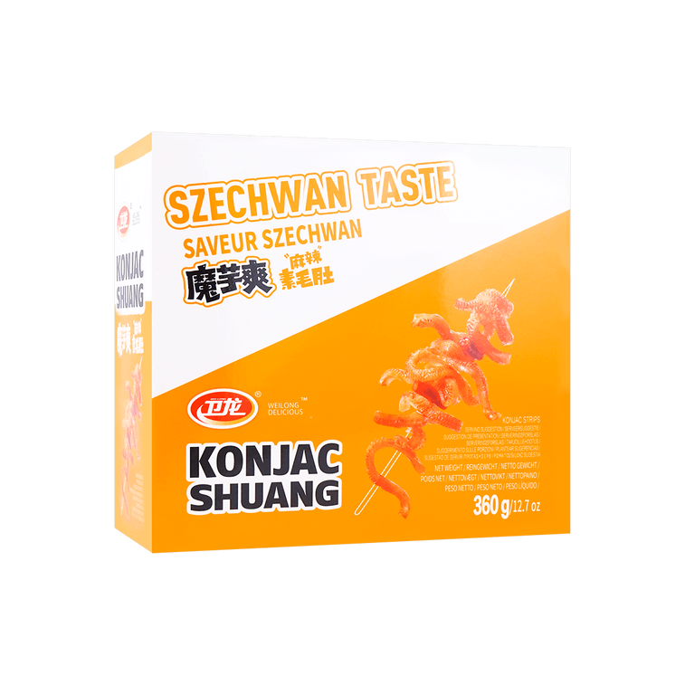 Spicy Sichuan Mala Vegetarian Tripe,Konjac Snacks, 12.7 oz 7