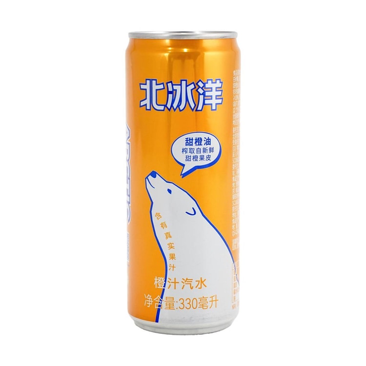 ARCTIC OCEAN Orange Soda, 11.16 fl oz *6【6 Packs】 - Yami.com