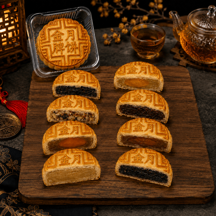 Mooncake Gift Box 80g*8pcs 640g 6