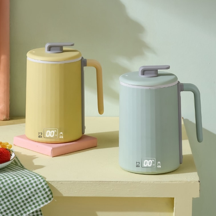 中国直送】Baiyi 健康ポット 健康カップ スマート電熱カップ シチューカップ 沸騰カップ 450ml グリーン 4