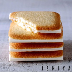 日本 石屋製菓 北海道特产 白色恋人 白巧克力夹心饼干12枚入/盒