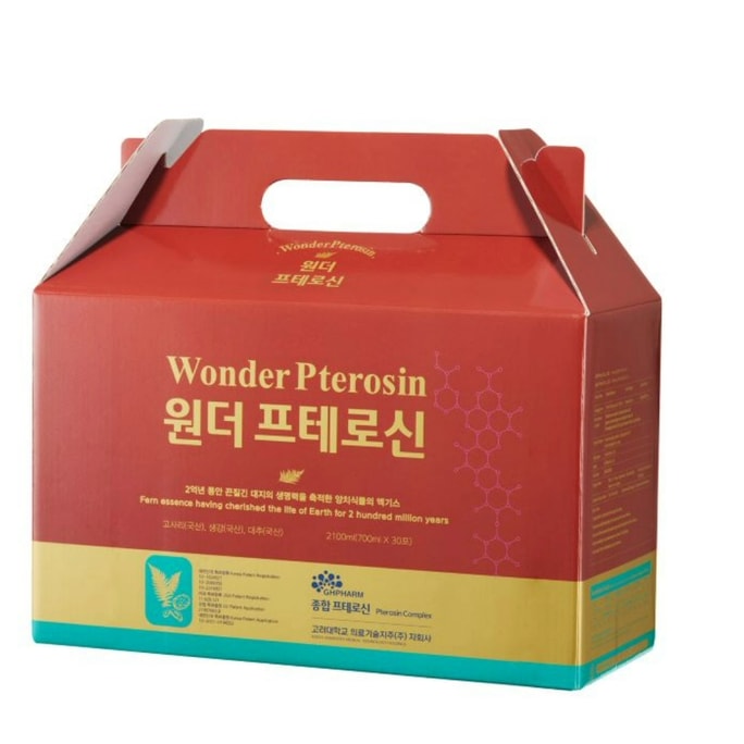 South Korea Wonder Pterosin Liquid Tea For Healthy Brain And Bones 2.37 fl oz (70 Ml) X 30 Pouches
