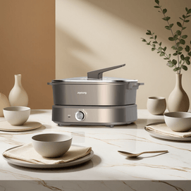 Large Capacity Joyoung Safe Anti-Scald Handle Dual-Flavor Electric Hotpot G955/M95