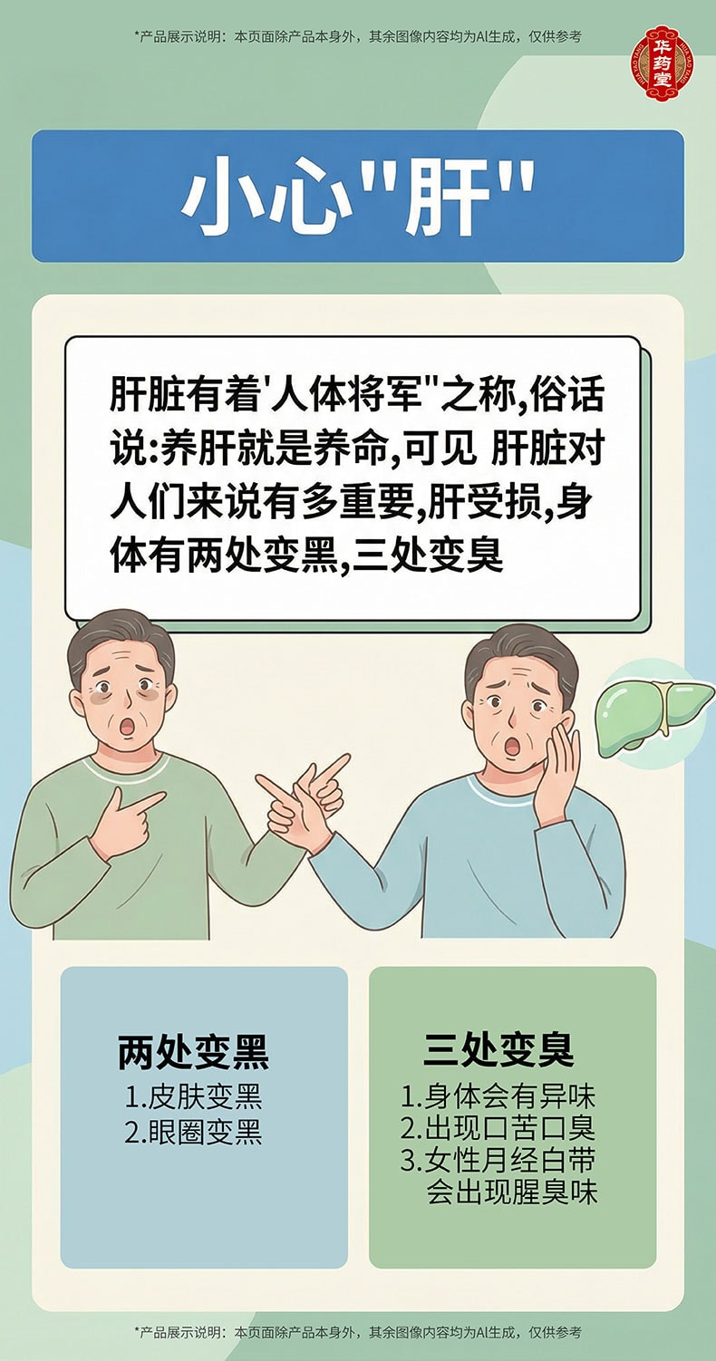  華藥堂 護肝片 100片/瓶 疏肝排解 加班應酬 喝酒熬夜 受損修護 消化輔助管理