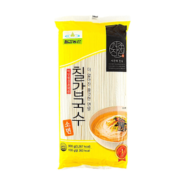 Traditional Wheat Somyeon Noodles, Solar Dried, Authentic Korean Fine White Guksu, 31.75 oz【Sun-Dried Heritage Craft】