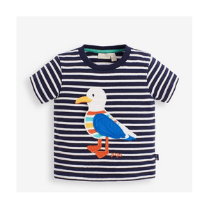 Jojo Maman Bebe Kids Seagull Applique T-Shirt 3-4Y