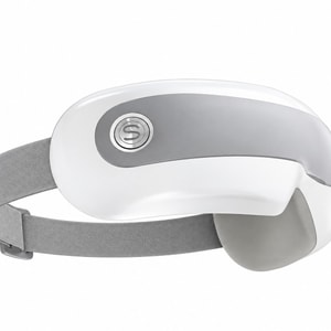 Eye Massager E5: 9 Airbags, 6 Zones, Foldable, 42℃ Hot Compress, Acupoint Massage. Relieves Eye Strain & Soreness. 4-layer Noise Reduction, Music, Long Battery. For Office Workers & Students.