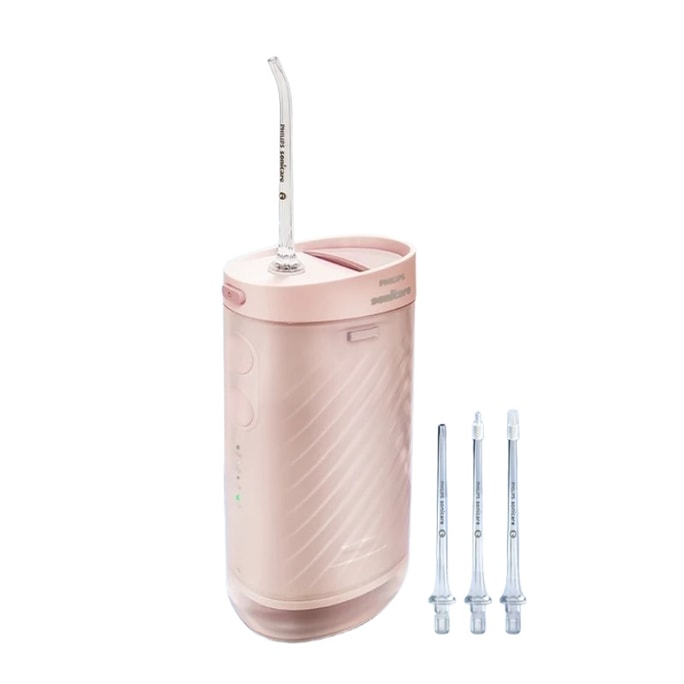 Dental Flosser Portable 200ml USB Rechargeable Nozzlex3 Pink 1 Unit