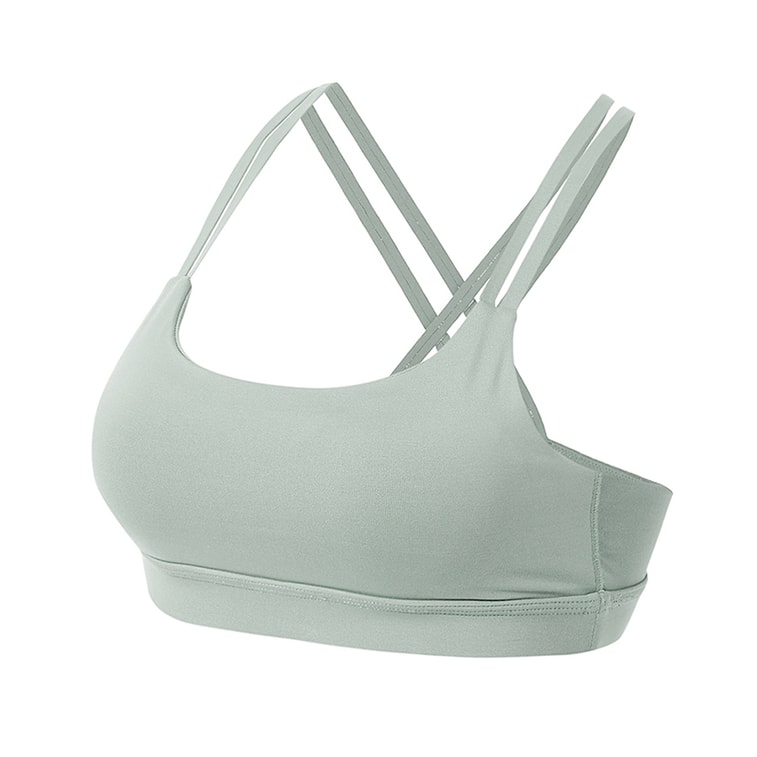 中国直邮 暴走的萝莉 双肩带运动文胸 无钢圈聚拢bra/桃栗红#/M 7