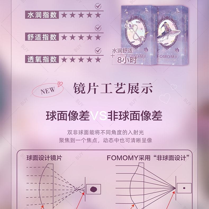 【日本美瞳/日本直郵】FOMOMY Magic 月拋美瞳 Magic Black 暗黑魔法「黑色系」1片裝 度數-6.50(650)預定3-5天 DIA:14.5mm | BC:8.6mm