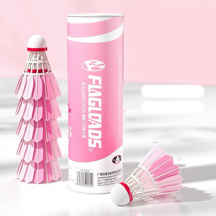 Chinese Brand ピンクフェザー バドミントンシャトルコック バーディー