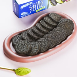 Crispy Sandwich Biscuits Matcha & Fig Flavor 95g