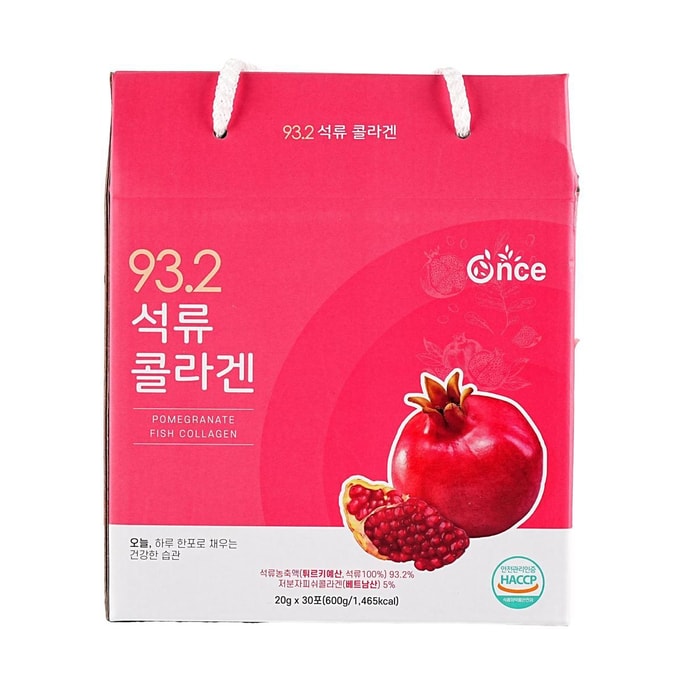 韓國Healing Farm 93.2 石榴膠原蛋白粉 600克(20克×30條)