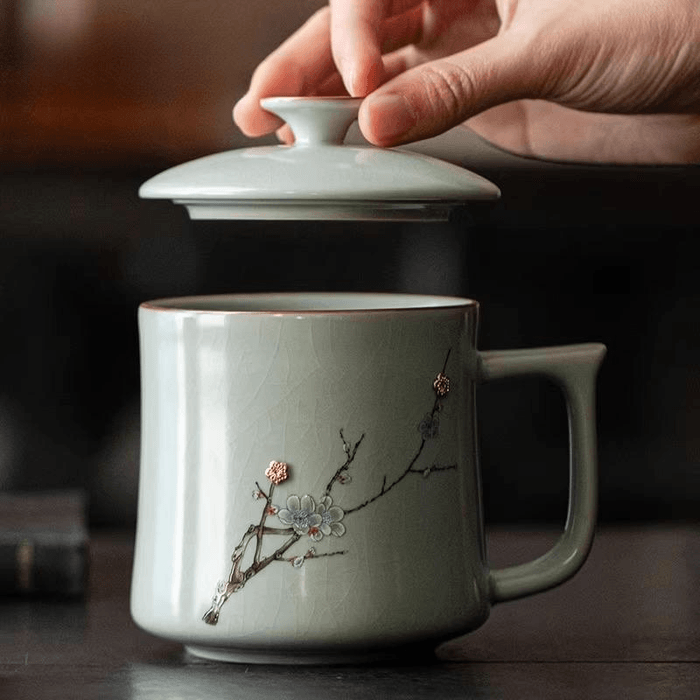 【中國直郵】 一品仟堂 風家用泡茶杯 天青 380毫升 3