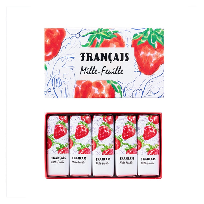 【日本直邮】日本 FRANCAIS 草莓巧克力千层酥5枚