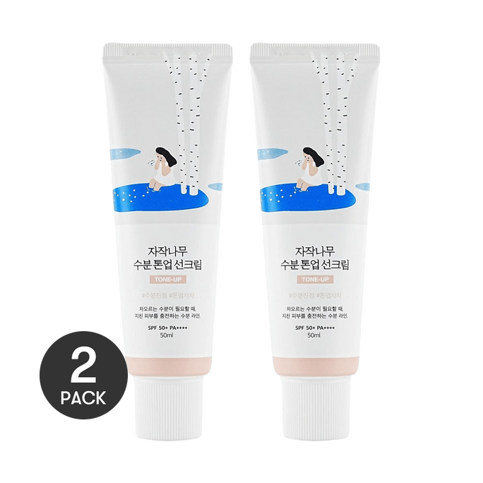 バーチジュース モイスチャライジング トーンアップ サンスクリーン SPF50+ / PA++++ 1.69 fl oz *2【バリューパック】