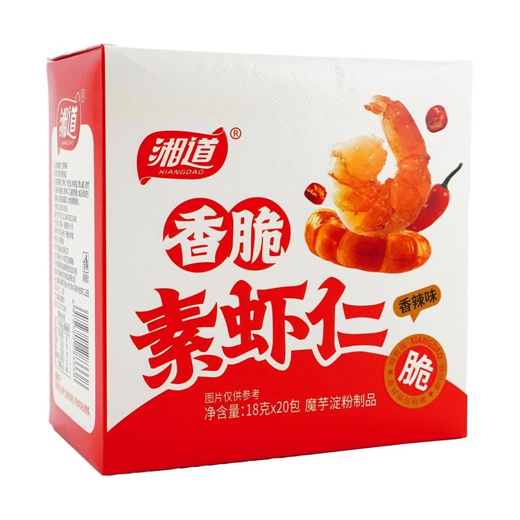 仁香 湘道香脆素虾仁魔芋爽香辣味20包入360g - 亚米