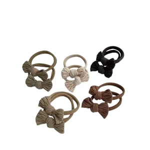  Bow tie rubber band hair loop high elasticity hair rope Korean minimalist style 10 pieces set