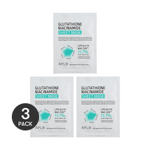 韩国APLB 谷胱甘肽烟酰胺面膜 25ml 3片入 保湿补水 生机亮白弹性 平衡水油 弱酸性低刺激【超值装】