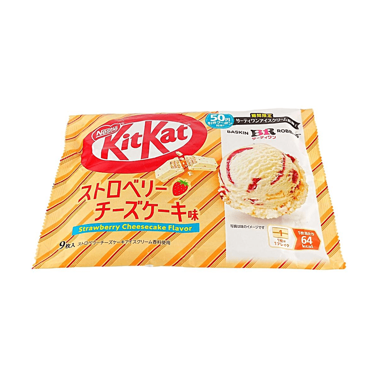 Kit Kat Strawberry Cheesecake Flavor Wafer, 9 Pcs [Baskin Robbins Collaboration] 3