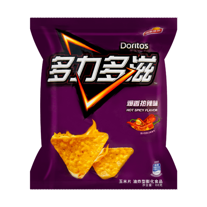 大陸版DORITOS多力多滋 玉米片 洋芋片 爆香熱辣味 68g