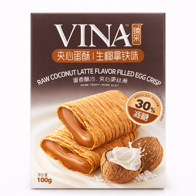 VINA RAW COCONUT LATTE FLAVOR FILLED EGG CRISPY